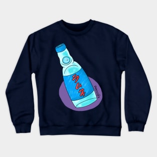 A bottle of Ramune Crewneck Sweatshirt